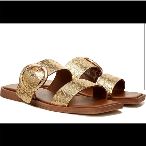 ISO: Gold Slide Sandals by Franco Sarto, “Merris” - Picture 2 of 6